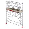 Aluminium Rolling Tower, Basic, Type RS TOWER 41-S, 0,75x1,85 m, Platform height 2,2 m, Working height 4,2 m, Safe-Quick GuardRail